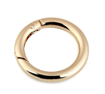 Runder Karabiner Gold klassisch-  Ø 25 mm